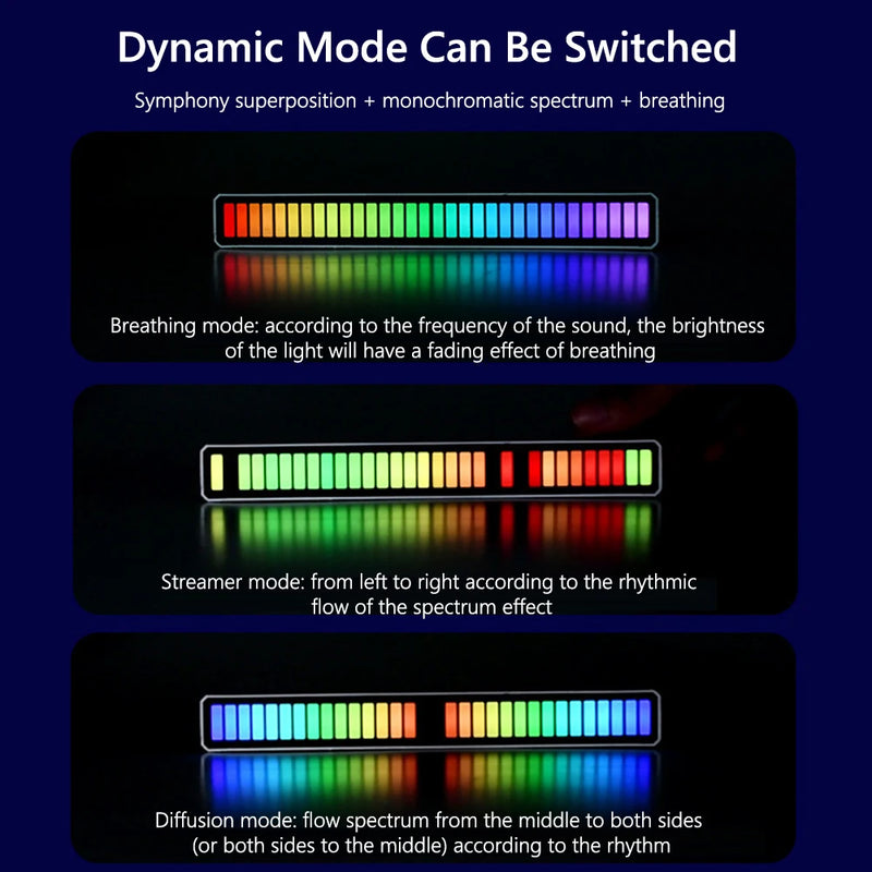 Luz Coluna LED RGB com Controle Sonoro | Futuria